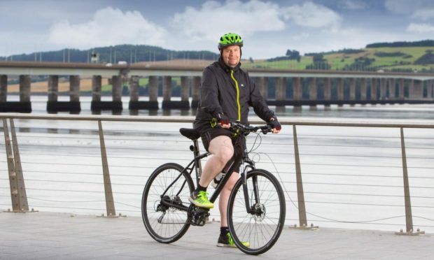 Andrew Strange, 40, has kick started his 274 cycle challenge to raise money for brain tumour research.
