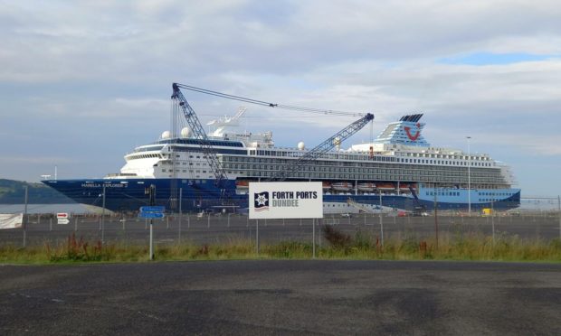 Marella Explorer 2 at the Port of Dundee on August 11