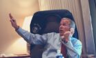 George W Bush, in his office on Air Force 1 on 9/11.
