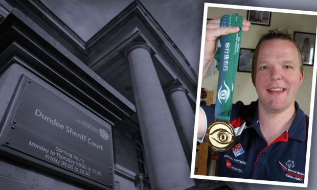 Olympic gold medallist Andrew Gray appeared at Dundee Sheriff Court for his second conviction