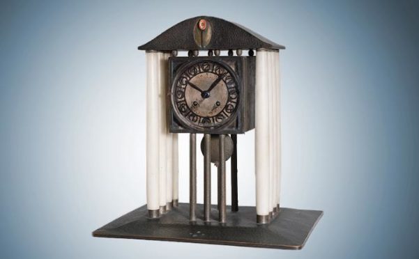 Josef Hoffman clock, ?£118,000 (Dorotheum).