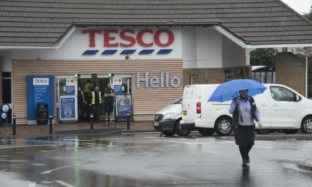 Tesco Monifieth has been closed, apparently due to flooding.