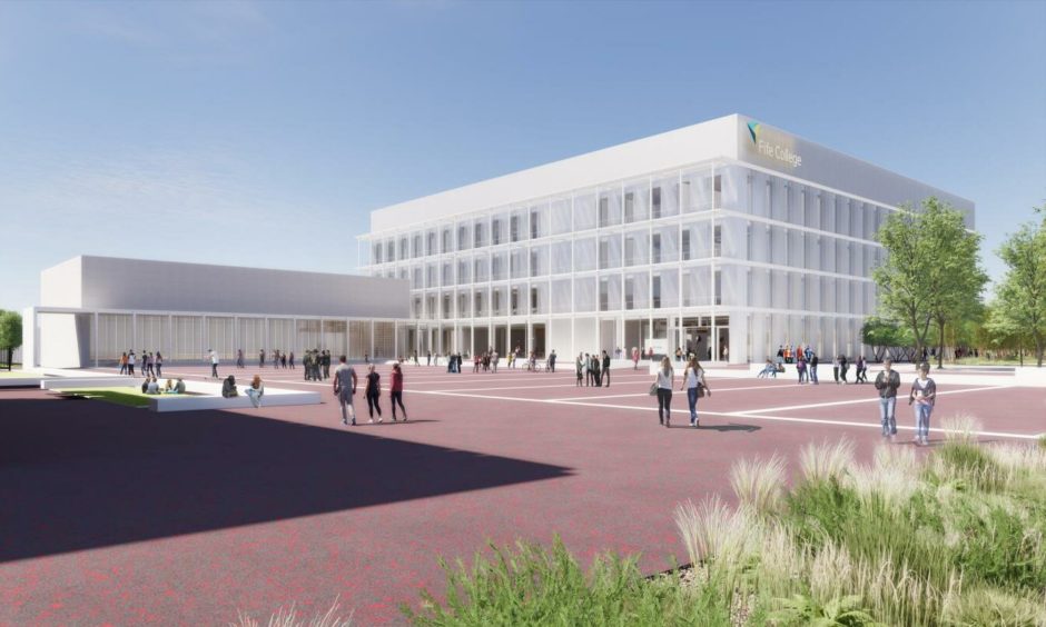 An artist's impression of the new Fife College campus. 
