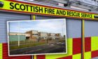 An emergency response was triggered after a young girl was injured and trapped on the roof of a school in Fife.
