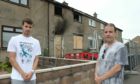 Brian Ferrie and his brother Tommy Grierson, who went to the aid of the pensioner in the Ballantrae Place fire.