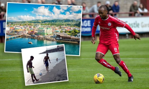 Julian Wade has left the Caribbean sunshine island of Dominica to sign for Brechin City
