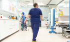NHS staff on a hospital ward