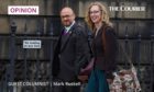 Scottish Green Party co-leaders Patrick Harvie and Lorna Slater arrive at Bute House, Edinburgh.