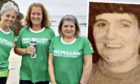 Elizabeth, Sandra and Laura are walking for charity.