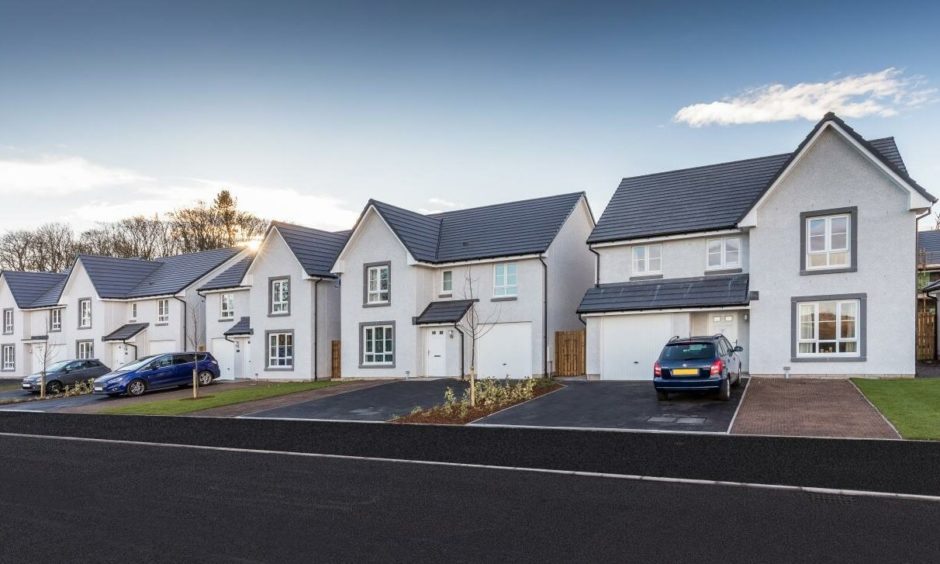 The most recent homes constructed by Barratt and David Wilson Homes in Monifieth.