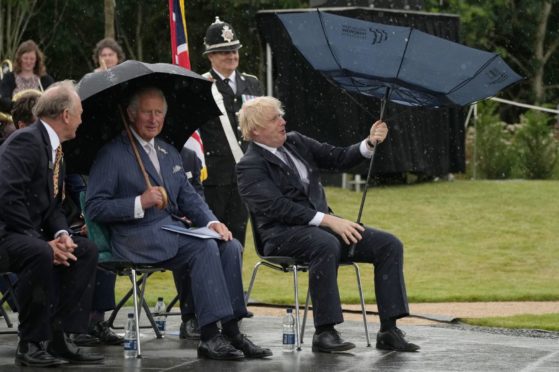 Prince Charles and Boris Johnson at the recent unveiling of the UK Police Memorial. Both are now caught up in the latest cash for access row.
