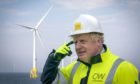 Boris Johnson at Moray East offshore wind farm site