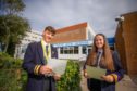Perth High School pupils Ruaraidh McCulloch and Darcey Meek were delighted with the results.