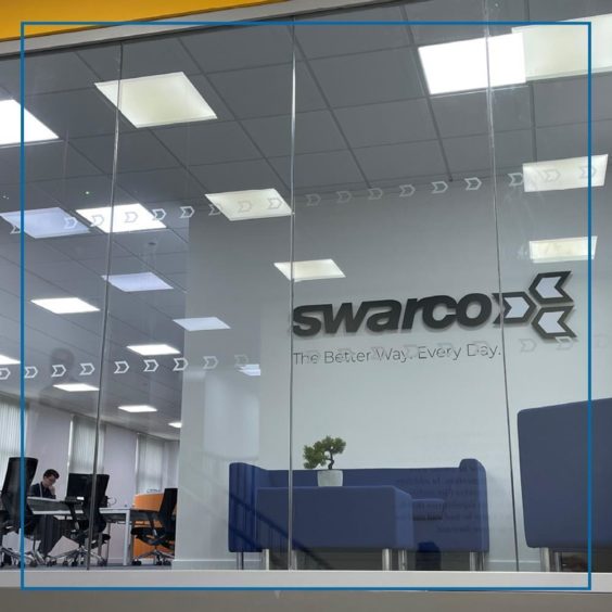 Inside the SWARCO office at MSIP