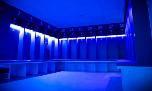 The refurbished changing rooms at Lochee United's Thomson Park