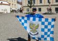 St Johnstone fan Andy Douglas in Klagenfurt before the game.