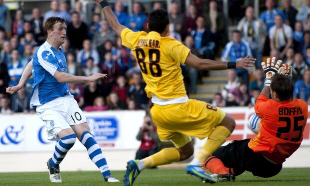 Liam Craig in Europa League action back in 2012.
