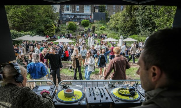 Dundee Dance Event in 2019 in the beer garden at Boozy Cow (now Kilted Kangaroo)