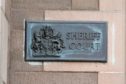 Forfar Sheriff Court sign