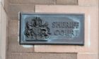 Forfar Sheriff Court sign