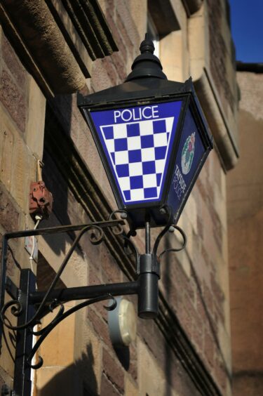 Crieff Police Station sign