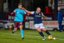 Charlie Adam on the ball for Dundee against Hearts.