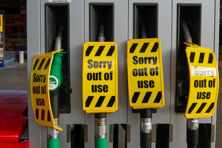 Pumps run dry at Kirriemuir only petrol station on Saturday afternoon