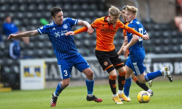 Talented Dundee United kid Lewis Neilson has joined Falkirk on loan for the remainder of the season.