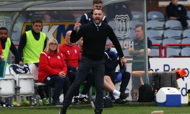 Dundee manager James McPake.