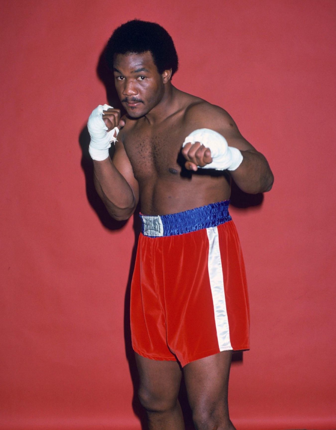George Foreman pictured in 1976.
