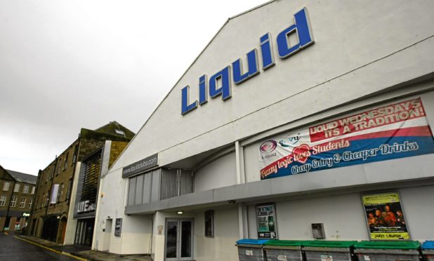 The former Liquid nightclub in Dundee city centre.