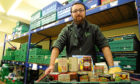 Ewan Gurr at Dundee Foodbank