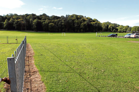 The cup tie was being played at Lochee Park.