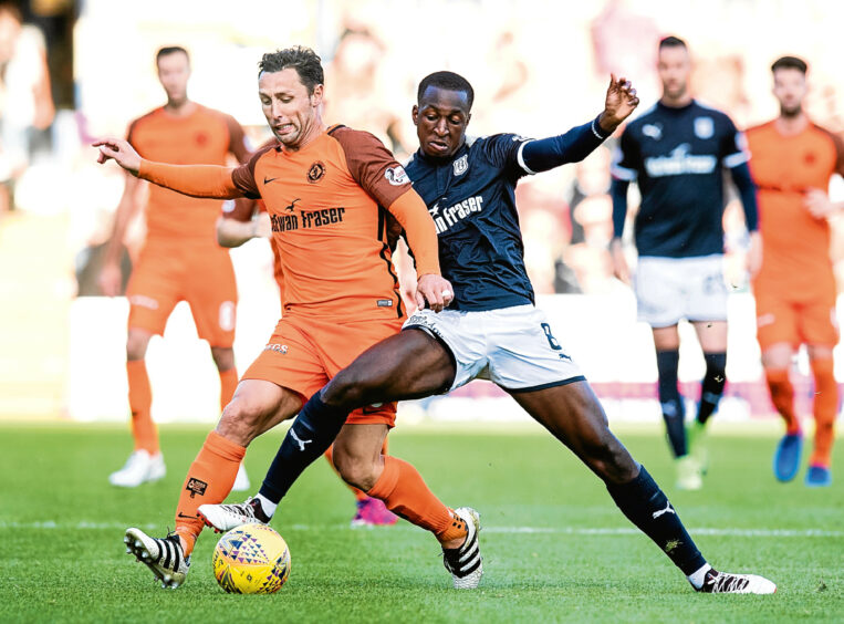 Dundee and Dundee United met in the League Cup group stage in 2017. Image: SNS
