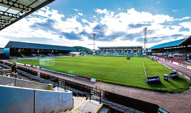 Dens Park, the home of Dundee FC.