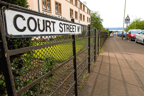 Court Street North sign, Dundee