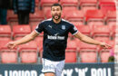 Steven Caulker played 17 times for Dundee. Image: SNS.