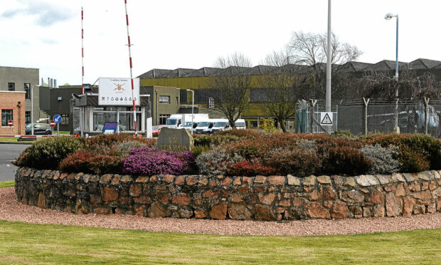 The military base at Leuchars.