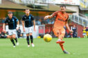 Keatings in action during his time at Dundee United