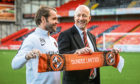 Mark Ogren, right, alongside his first Dundee United manager Robbie Neilson