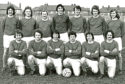 Lindsay Kydd, back row, second from left, with Blairgowrie JFC.