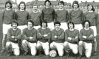 Lindsay Kydd, back row, second from left, with Blairgowrie JFC.