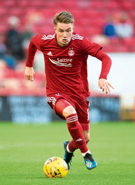 Scott Wright in action for Aberdeen