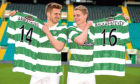 Dundee Utd team-mates Stuart Armstrong (left) and Gary Mackay-Steven after moving to Celtic on transfer deadline day