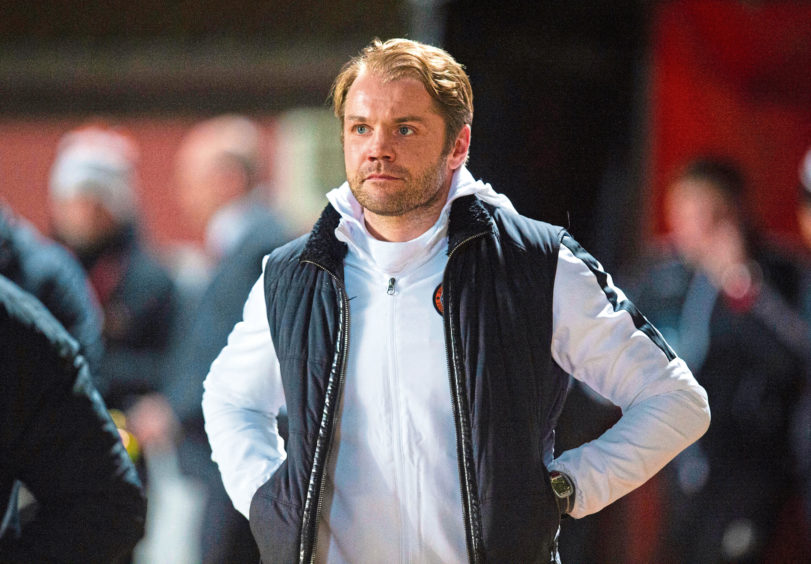 Dundee United manager Robbie Neilson.
