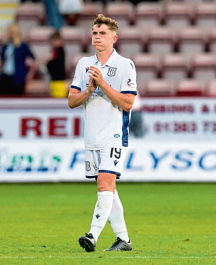 Dundee's Finlay Robertson at full time.