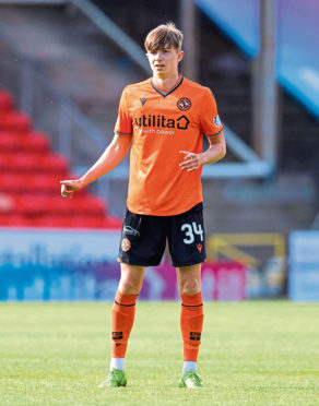 Scott Banks in action for Dundee United.