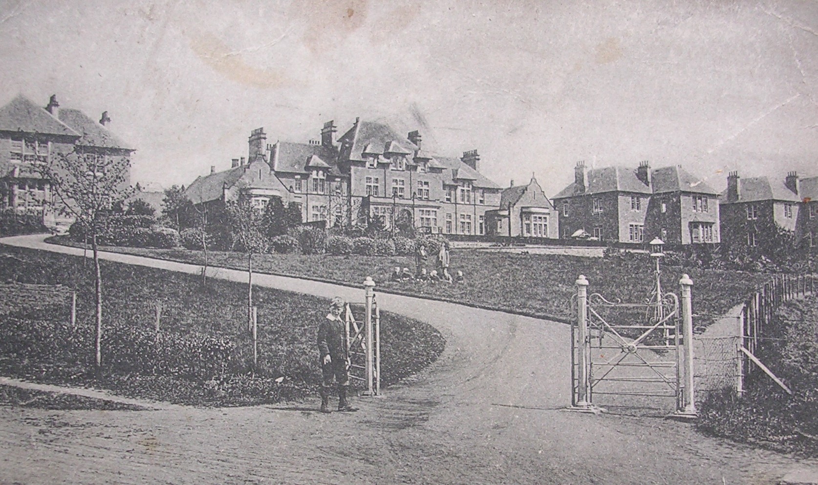 The Strathmartine Hospital building as it was in 1852.