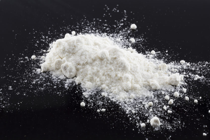 White powder like cocaine