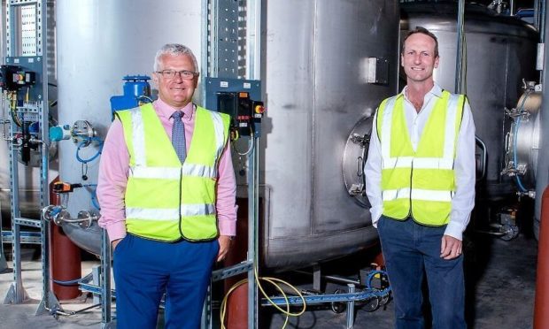 David Harris, QAS Group bottling director and Ben Carter, Edwards Engineering chief executive.